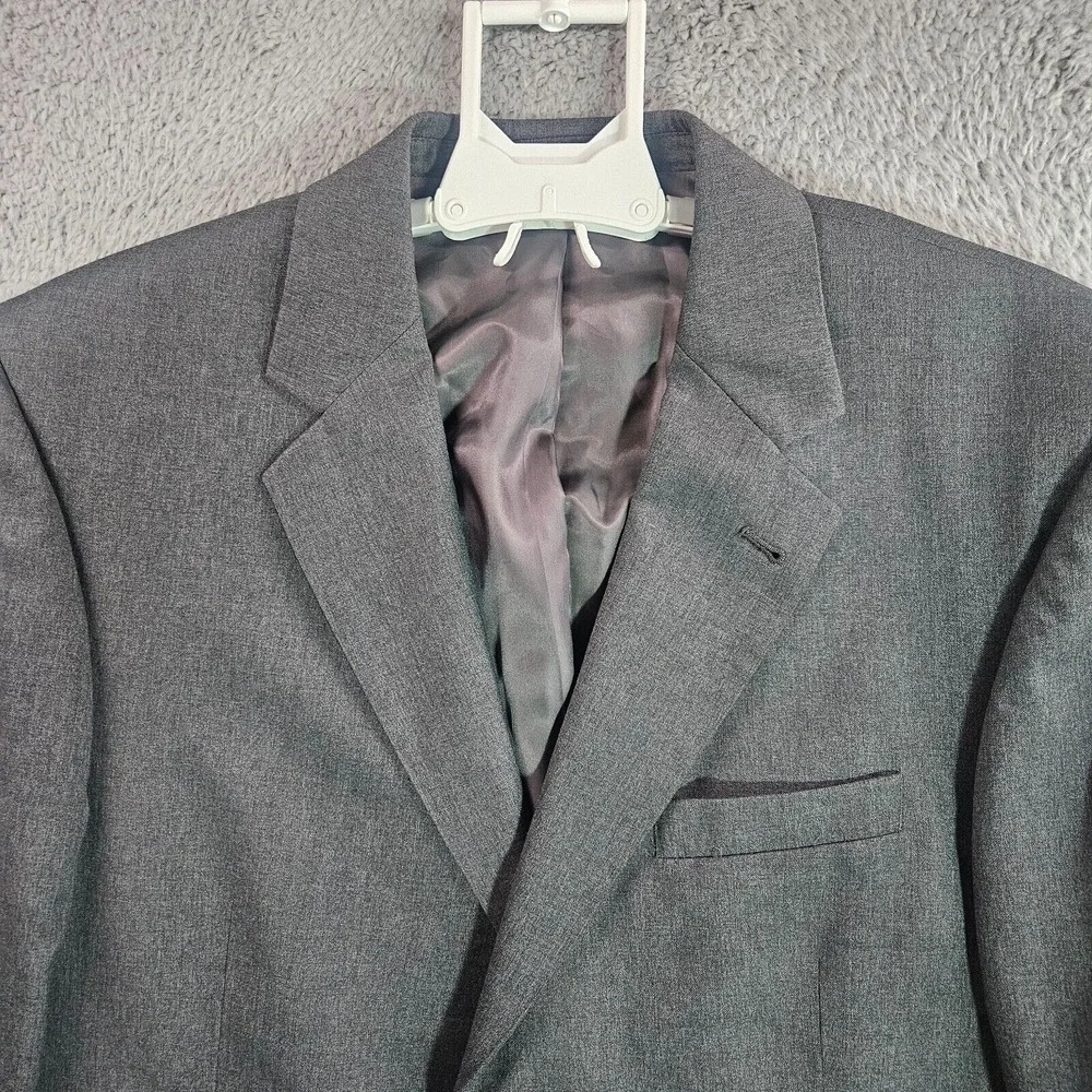 Jos A Bank Men's Suit‎ Blazer Sport Coat 40R 100% Wool 2-Button Gray